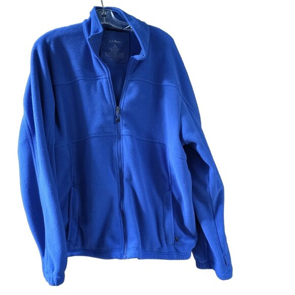 Men's LL BEAN Blue Fleece Jacket - six XL reg - Picture 1 of 4